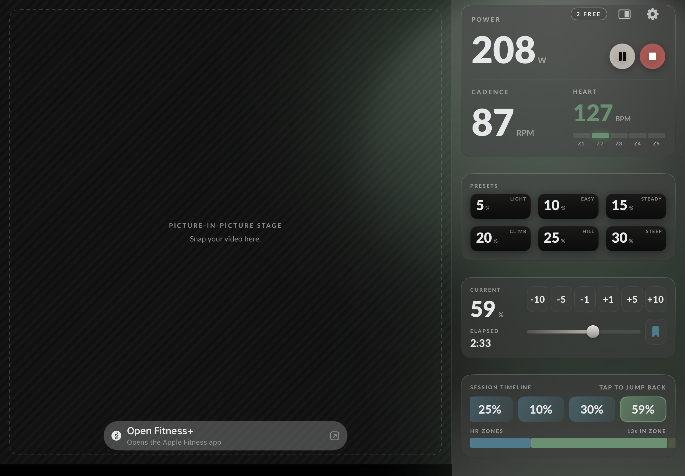 Freewheel on iPad